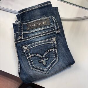 Rock Revival Women's Dark Blue Boot Cut Jeans
